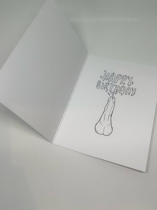 Blow Me Birthday Card