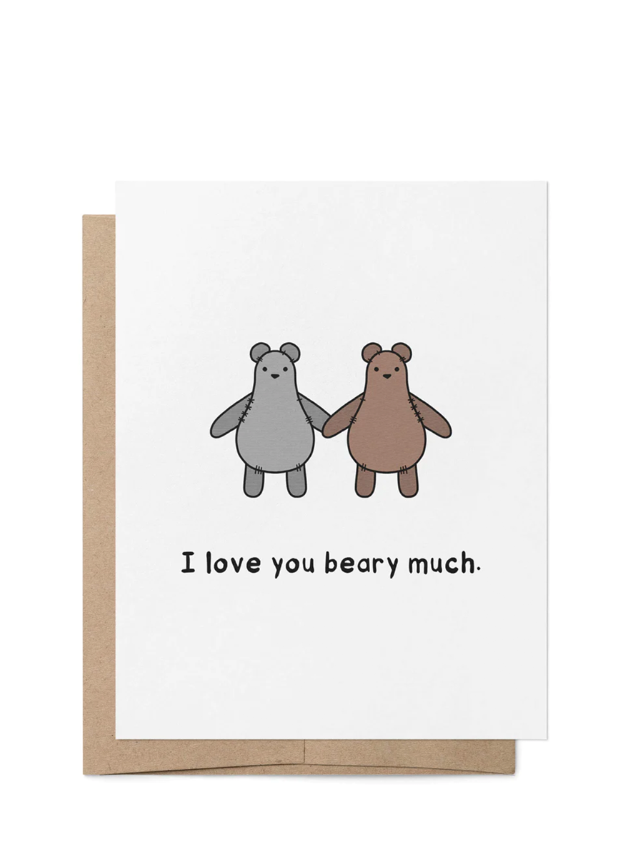 I Love You Beary Much Card