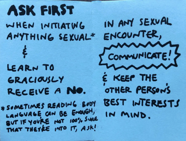 How To Build A Culture of Consent tiny zine