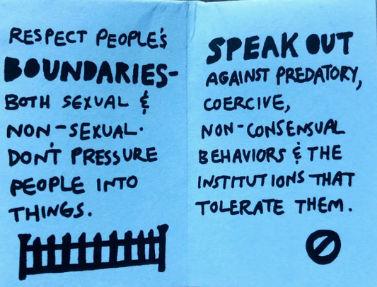 How To Build A Culture of Consent tiny zine