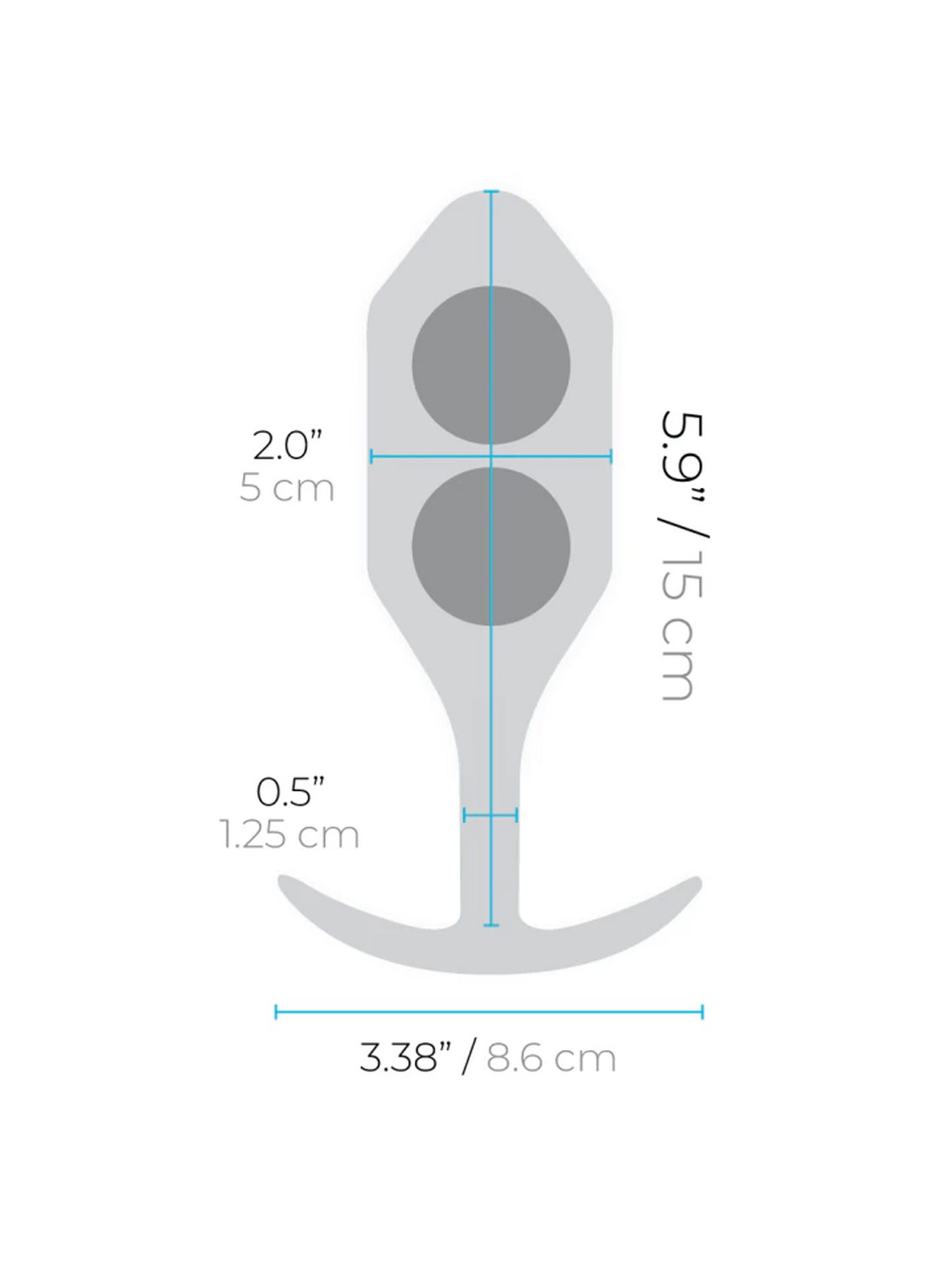 b-Vibe Snug Plug 5 Dimensions