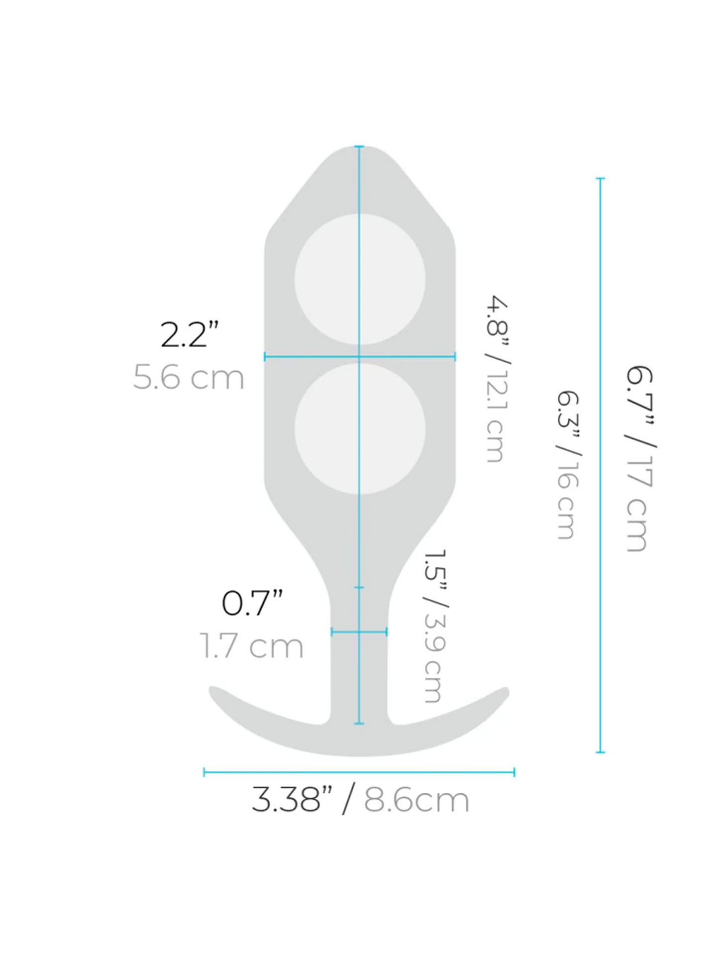 b-Vibe Snug Plug 6 Dimensions