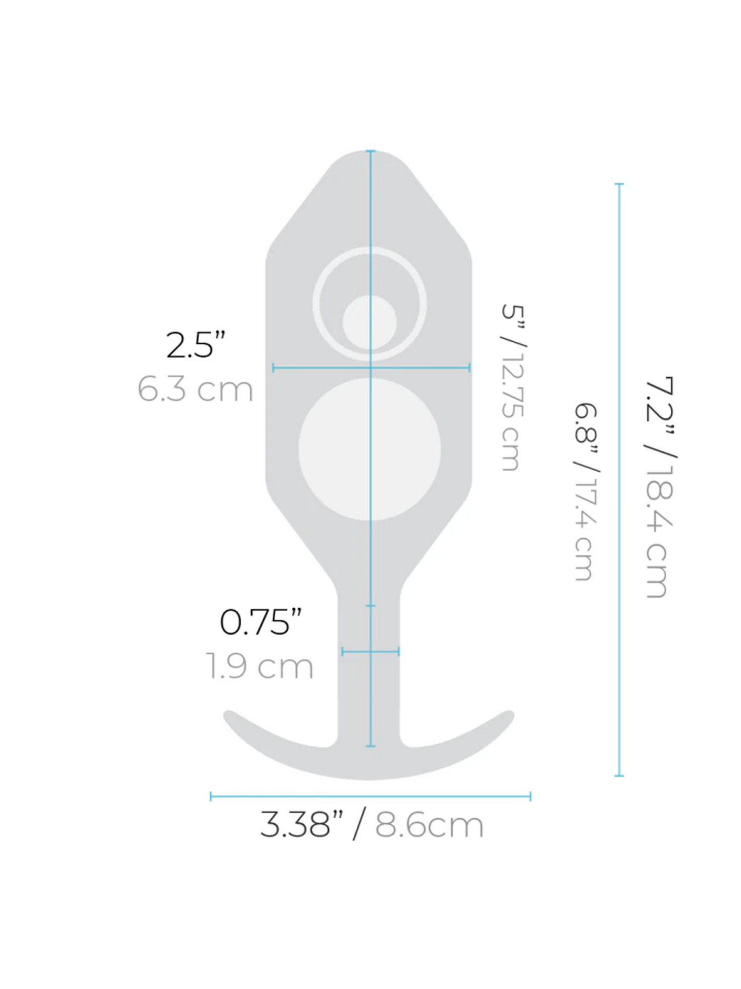 b-Vibe Snug Plug 7 Dimensions
