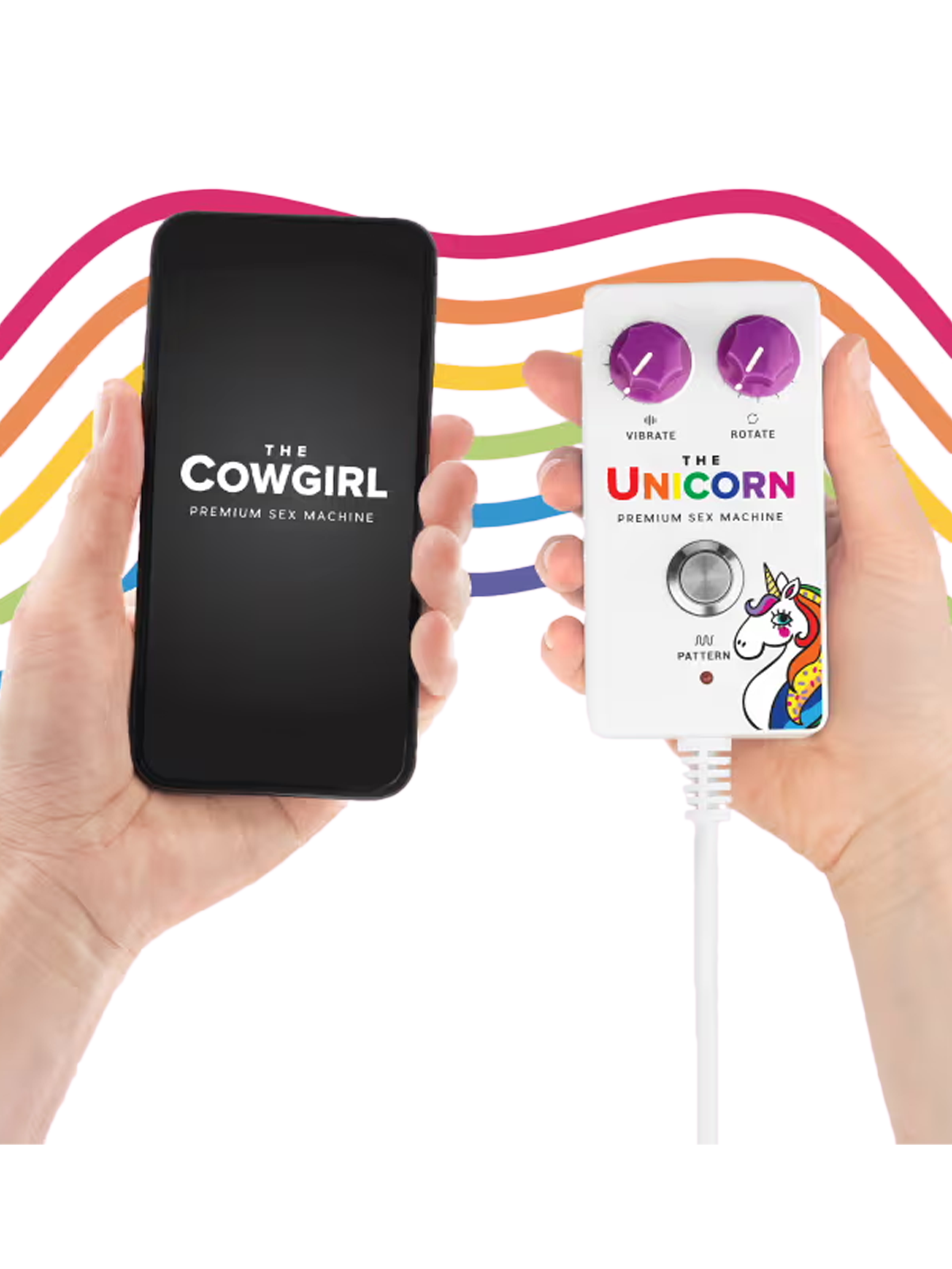 App and physical remote controls for Unicorn Sex Machine
