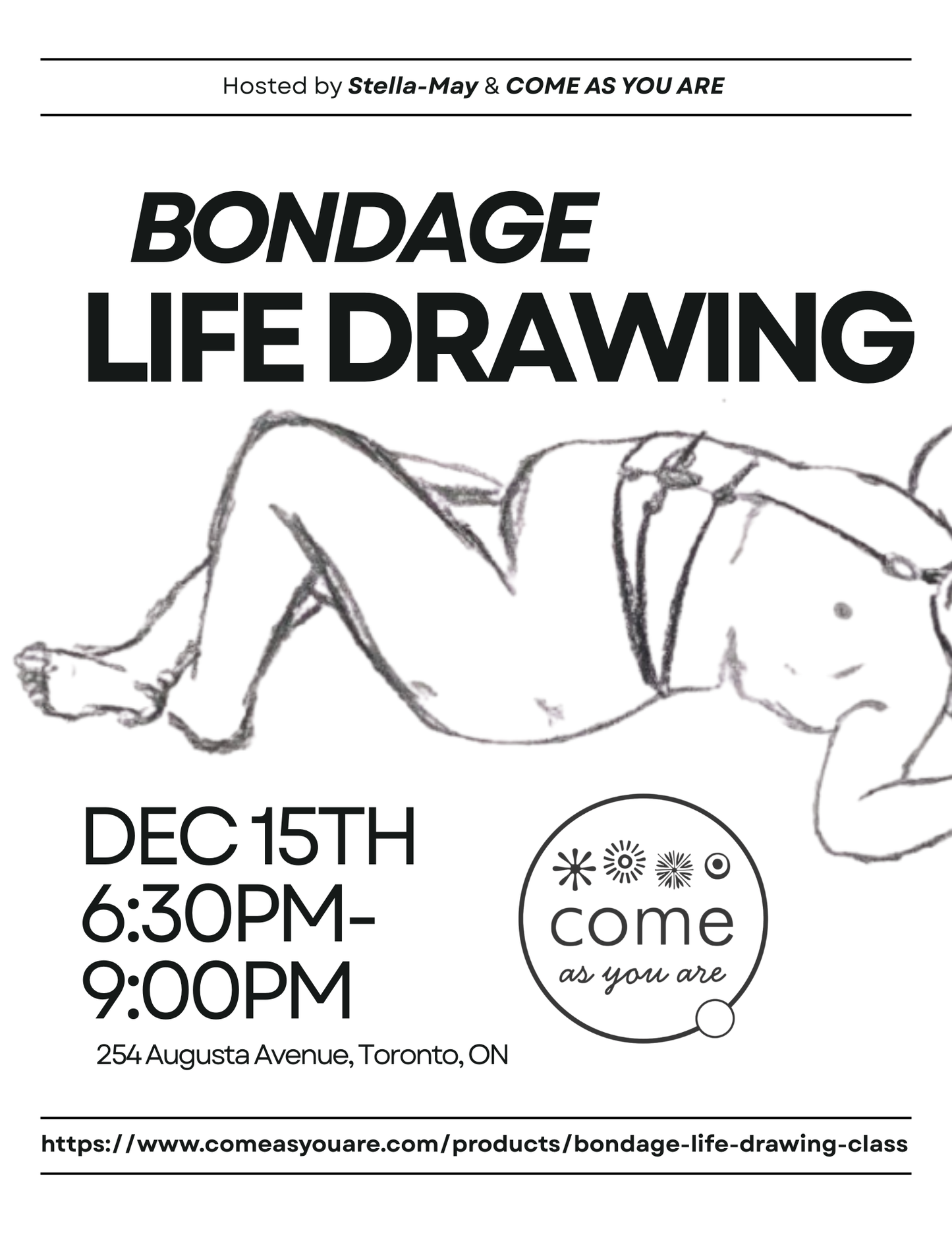 Bondage Life Drawing Class December 15