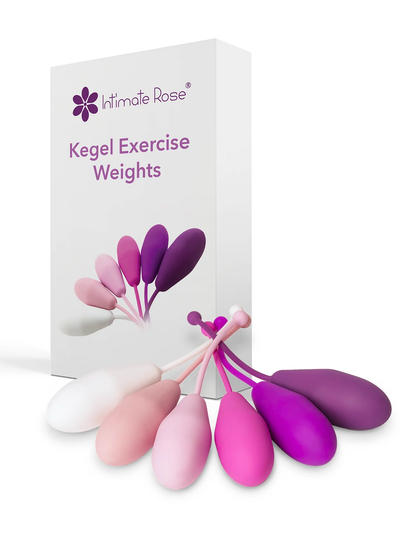 IntimateRose Kegel Exercise Weights with box