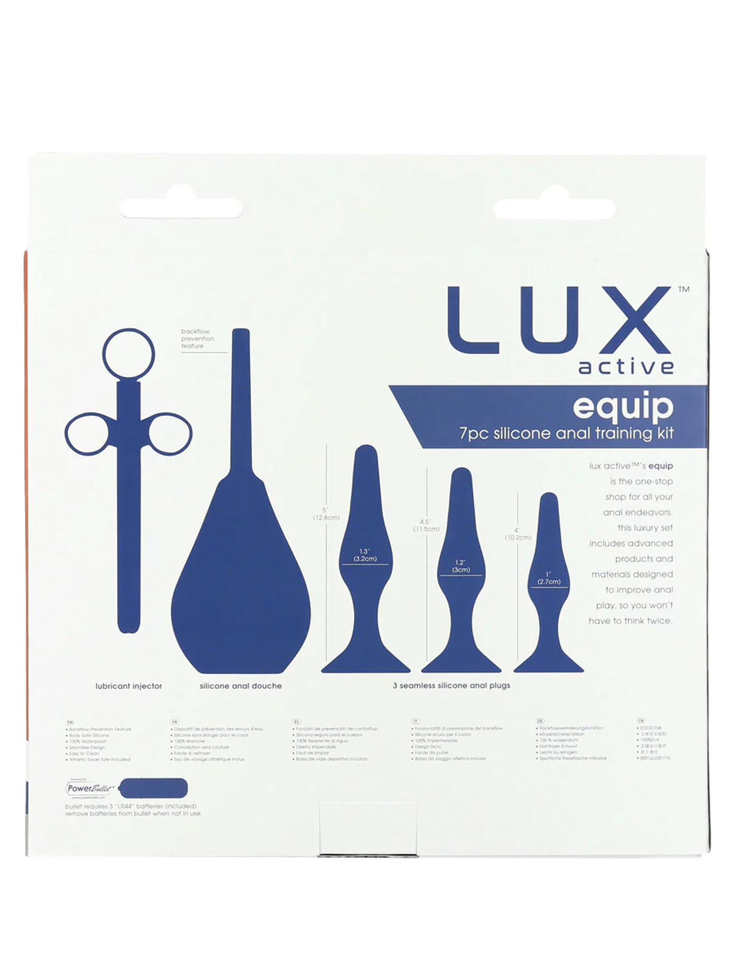 Luxe Active Equip Anal Trainer Kit Specs