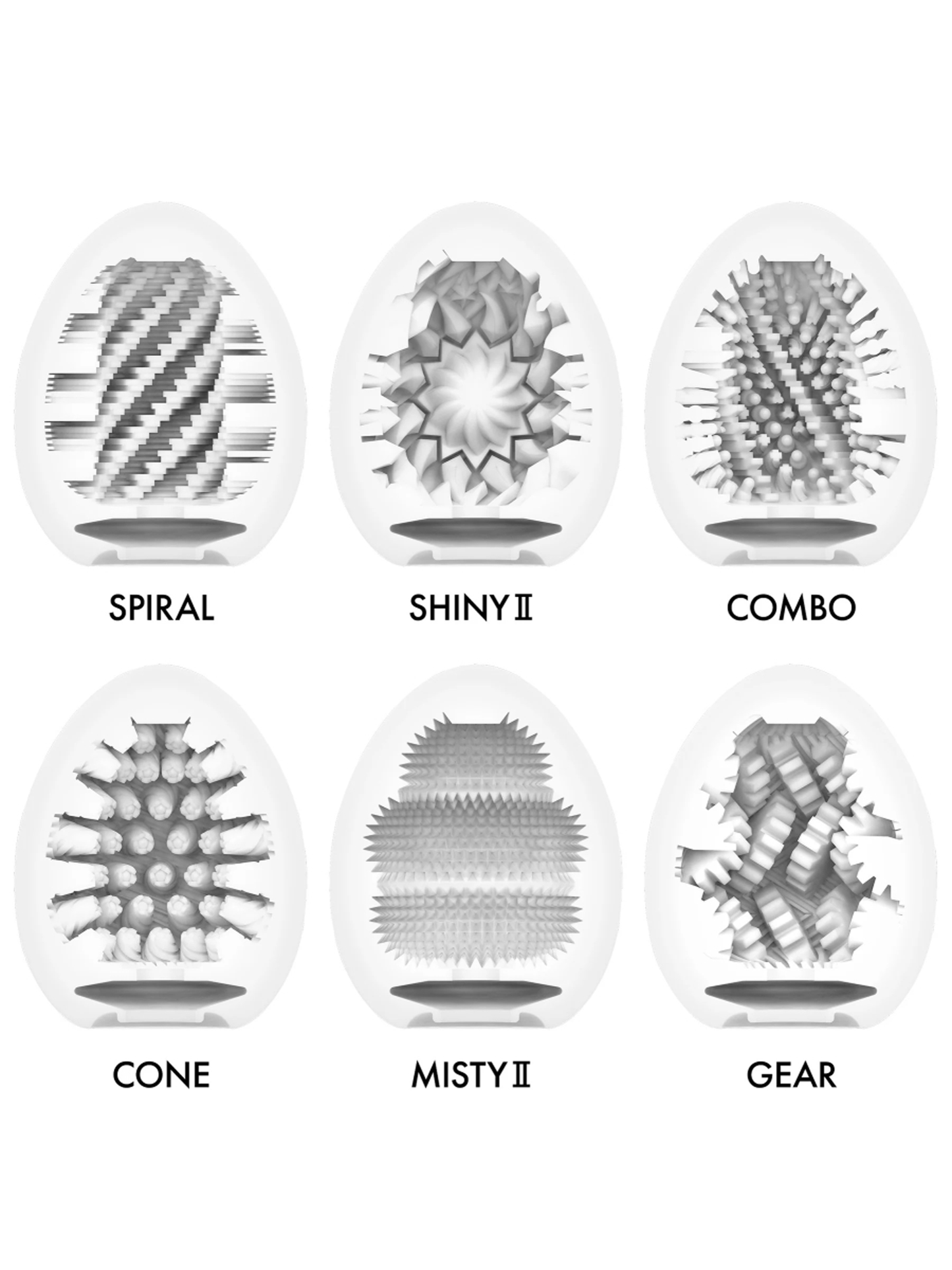 Tenga Egg Hardboiled II Egg Textures