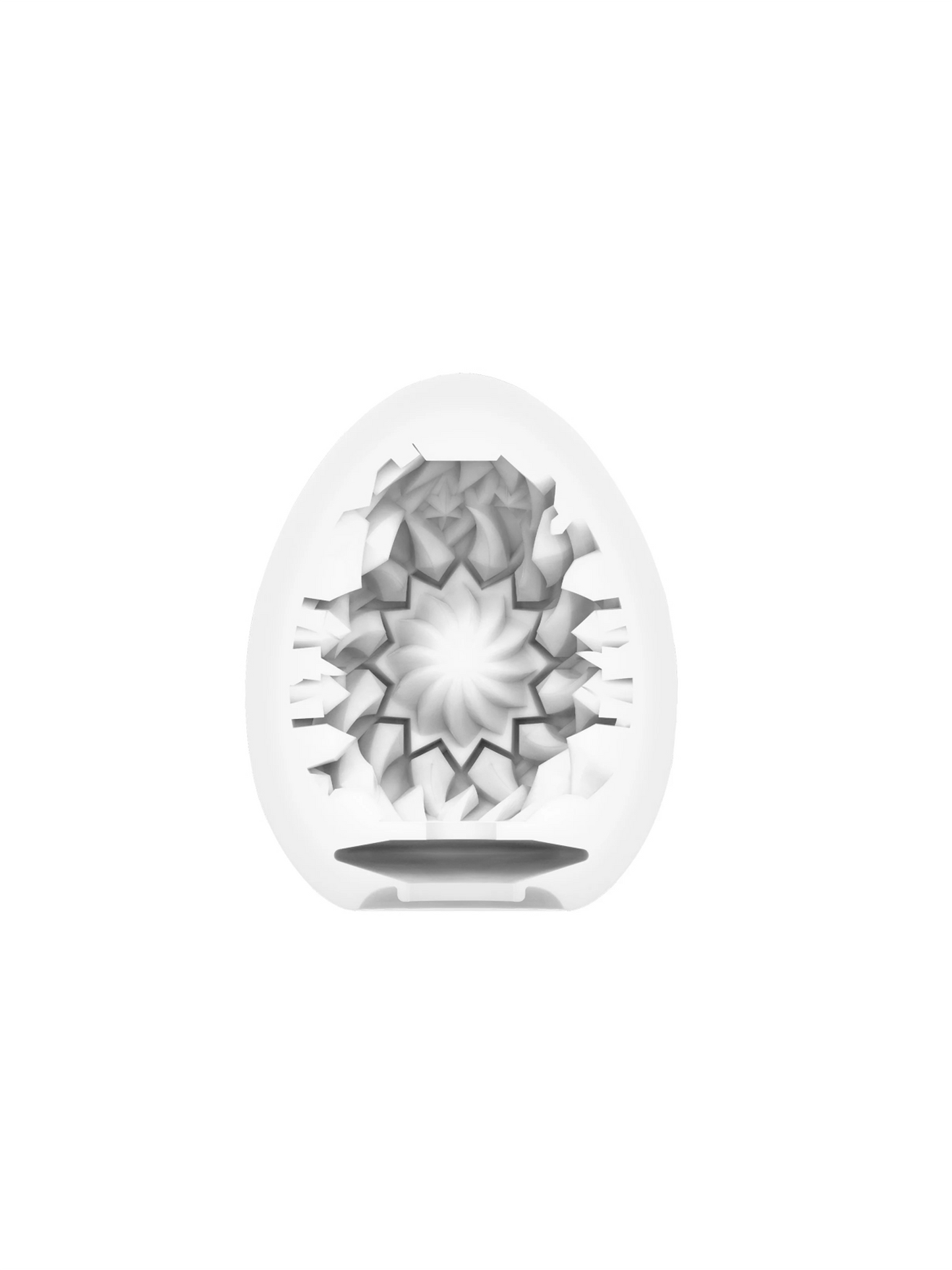 Tenga Egg Sleeve Shiny II with white star-shaped interior