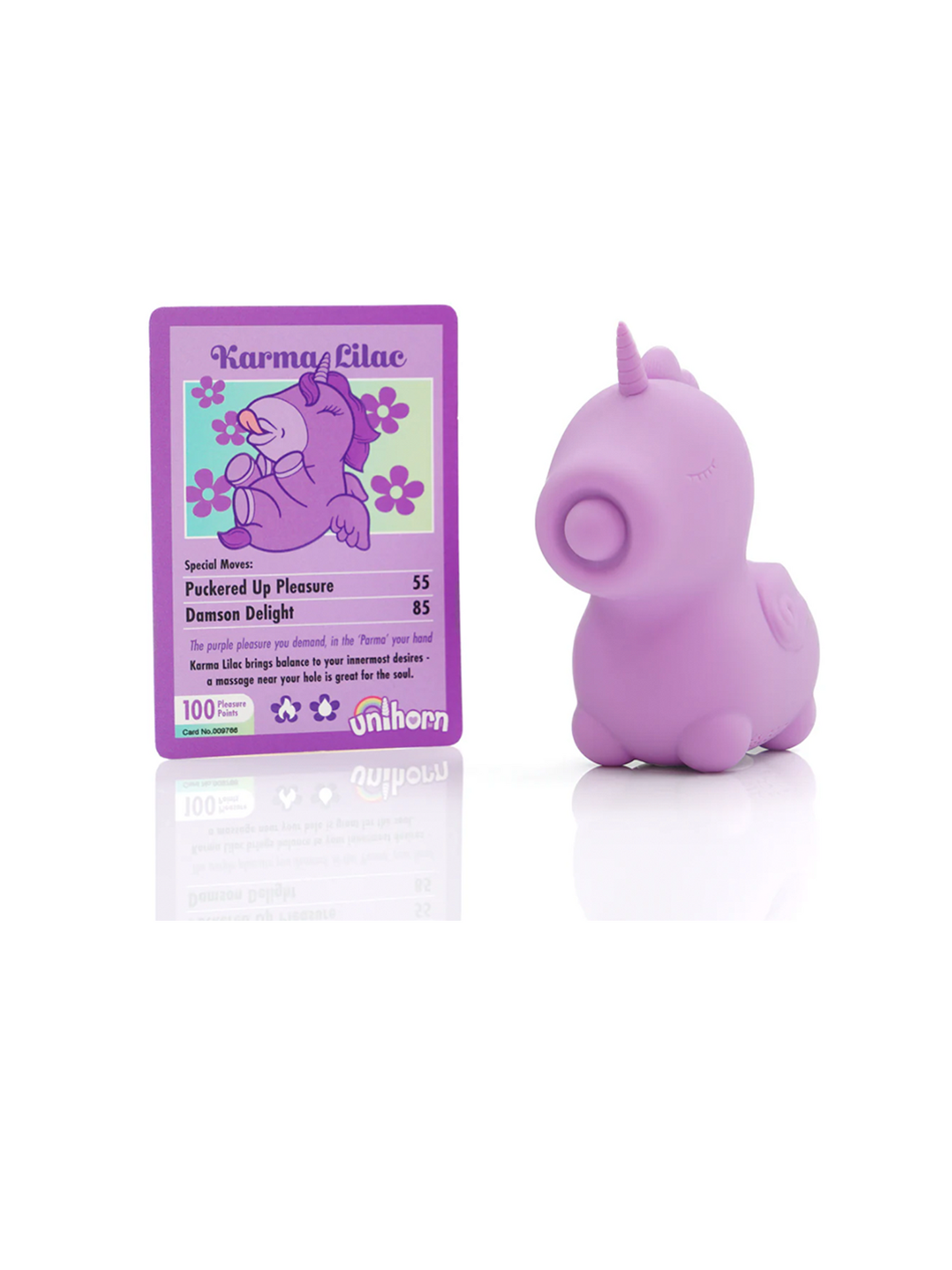 Unihorn Karma Lilac Massaging Vibe with Card