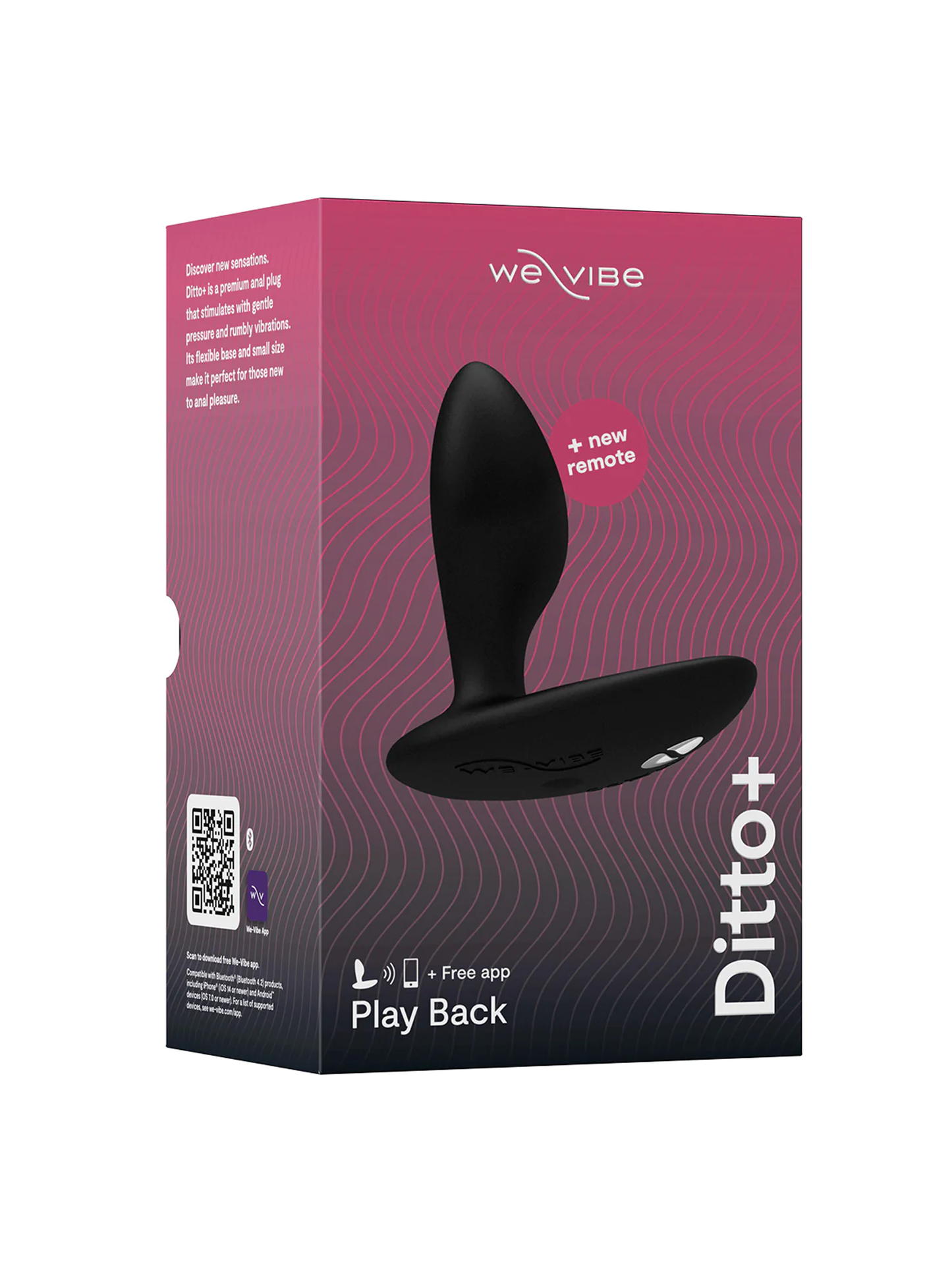 We-Vibe Ditto+ Vibrating Plug in Box