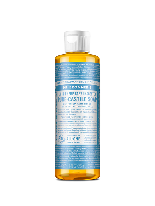 Dr Bronner's Unscented Soap 8oz