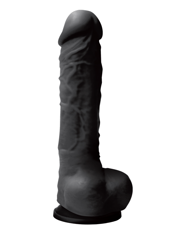 Big Buddy Silicone Dildo Black - Come As You Are