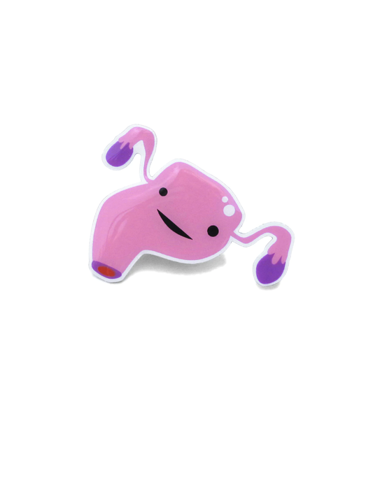 I Heart Guts Uterus Pin Detail