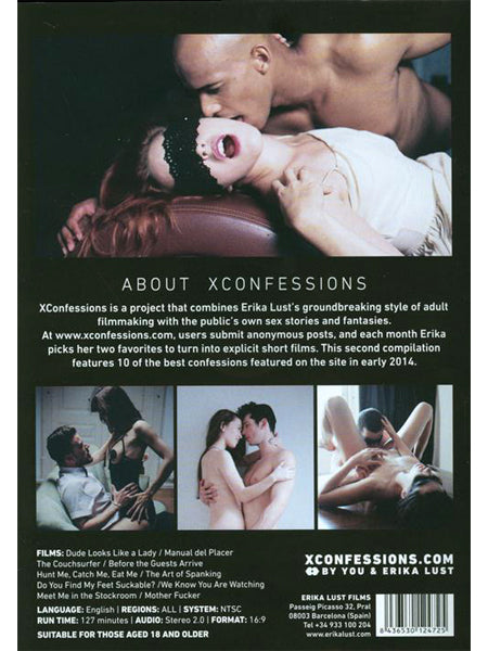 XConfessions 2 DVD Back Cover
