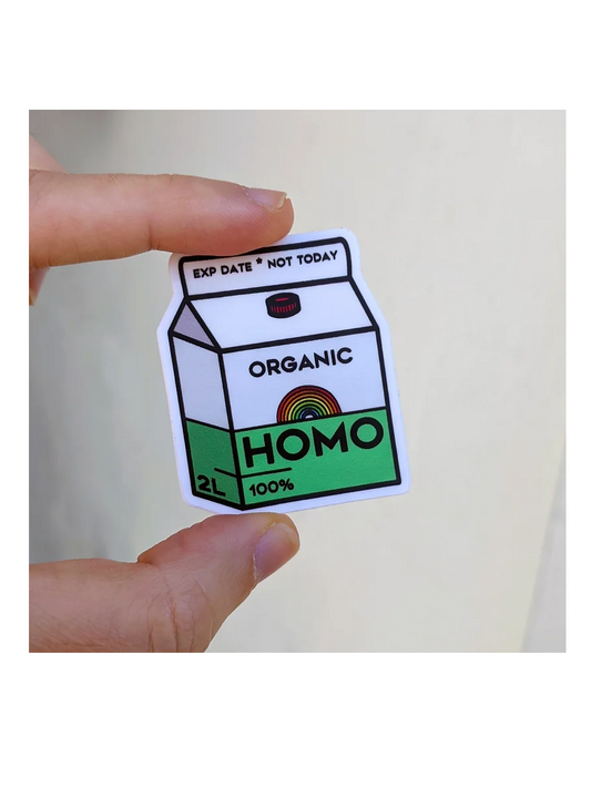 Organic Homo Milk Sticker