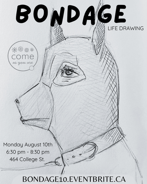 SOLD OUT ⚠️  August 10 ⛓️ Bondage Life Drawing with Stella May