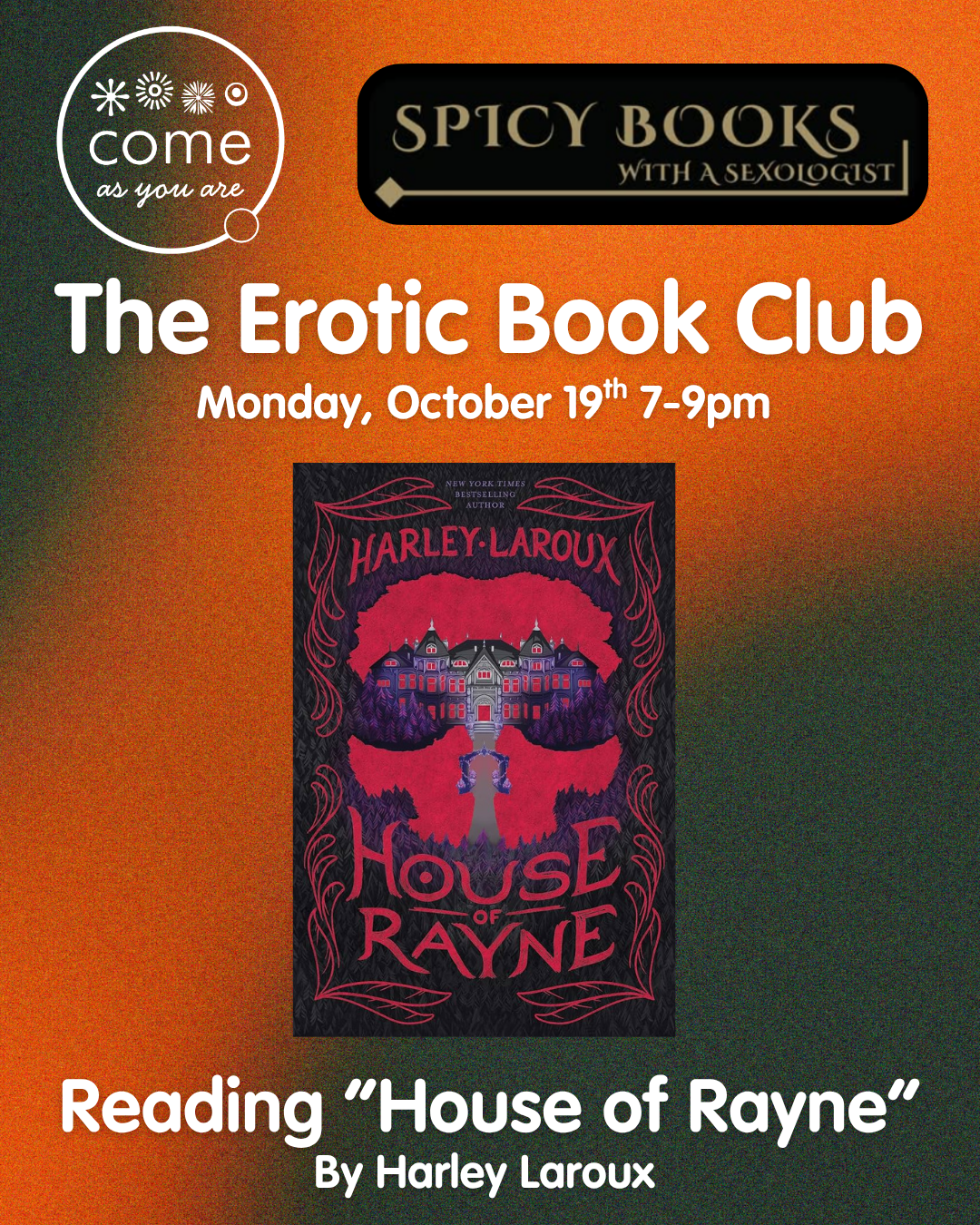 October 19 📚 The Erotic Book Club