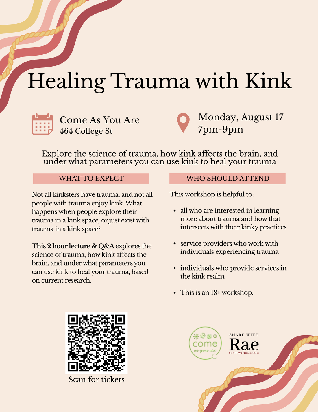 August 17 🖤 Healing Trauma with Kink