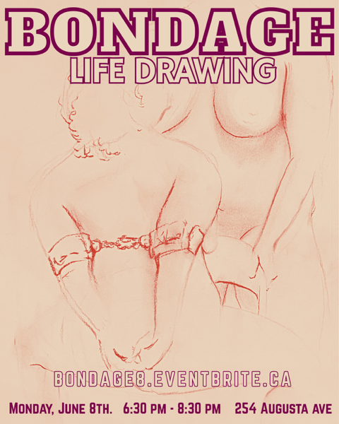 June 8 ⛓️ ✏️  Bondage Life Drawing Series with Stella May