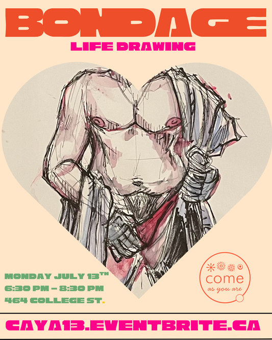 July 13 ⛓️ Bondage Life Drawing with Stella May