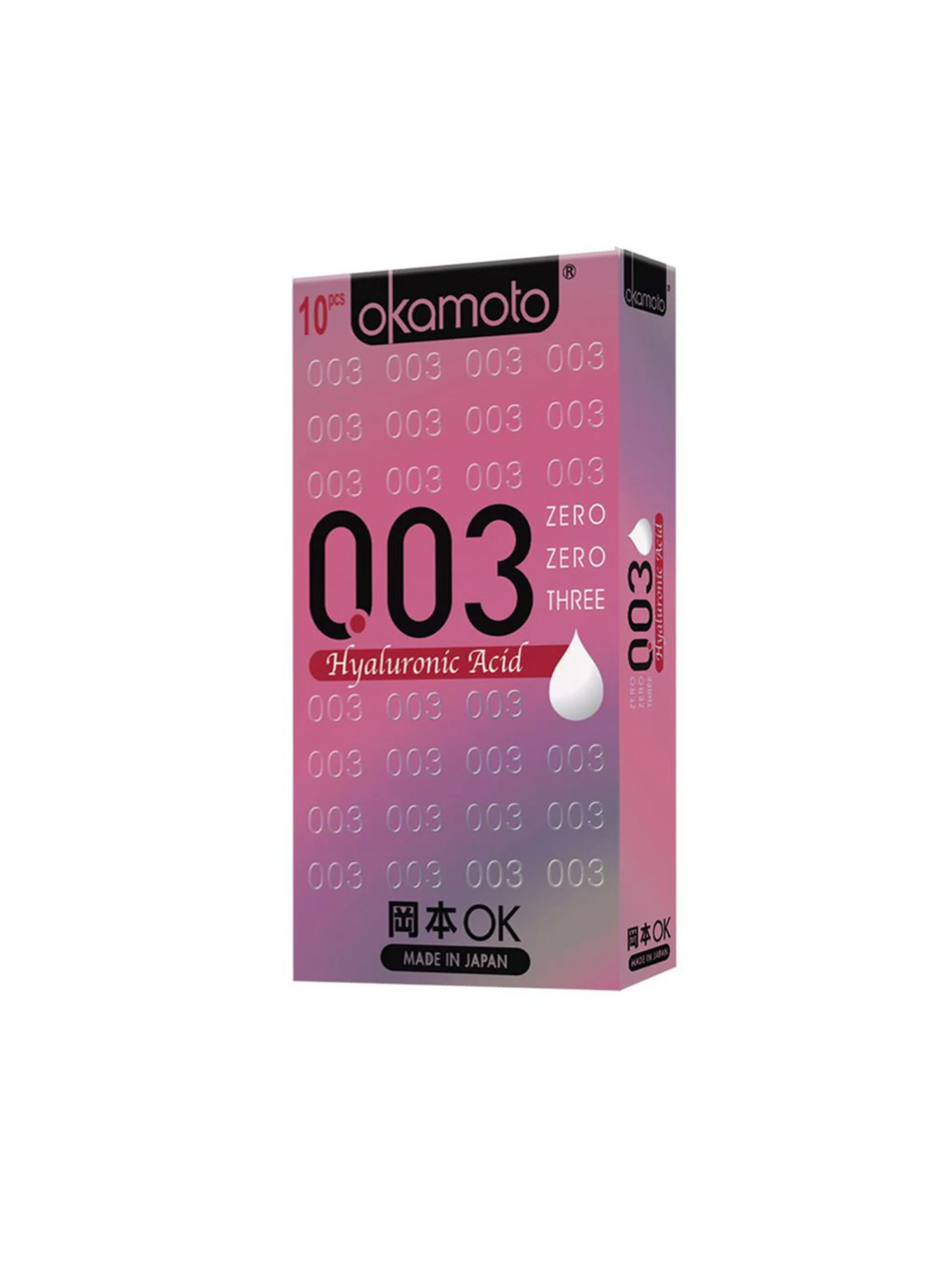 Okamoto 003 Hyaluronic Condoms 10 pack