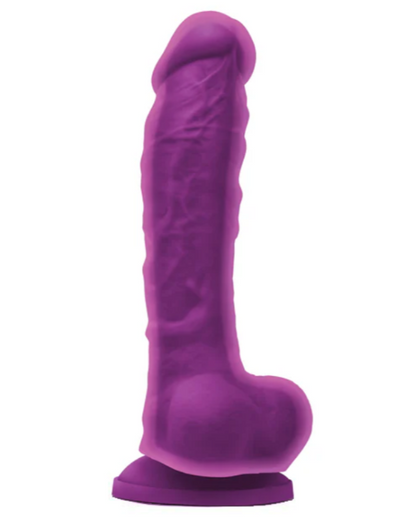 Large Dual Density Realistic Dildo Purple