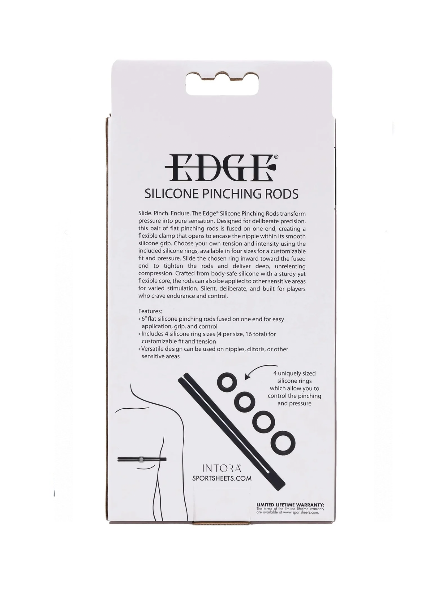Sportsheets Edge Silicone Pinching Rods