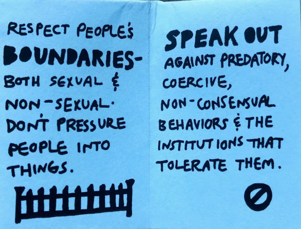 How To Build A Culture of Consent tiny zine