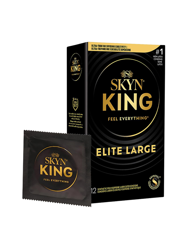 LifeStyles Skyn King Elite Large Non-Latex Condoms 12 Pack