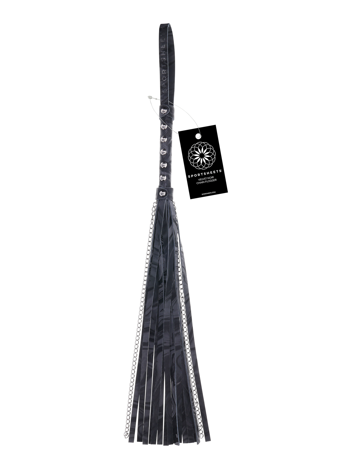 Sportsheets Velvet Noir Chain Flogger