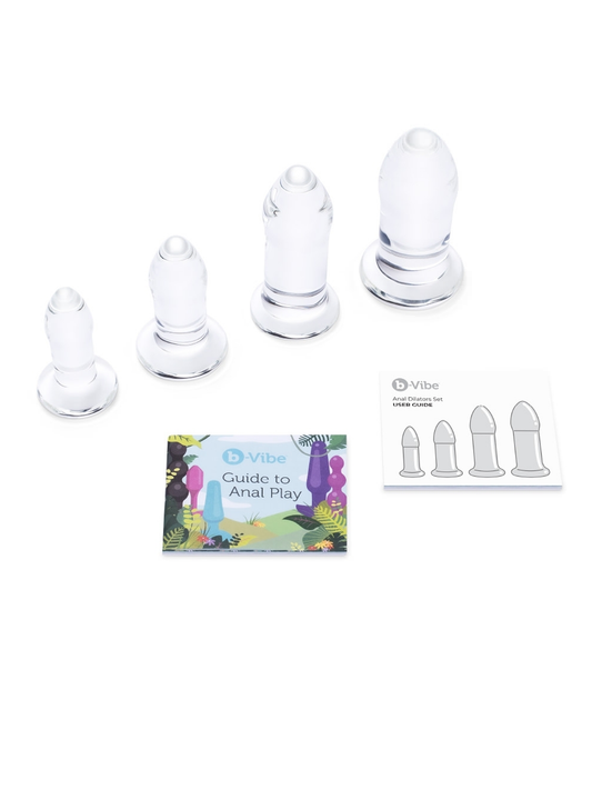 b-Vibe Glass Anal Dilators contents