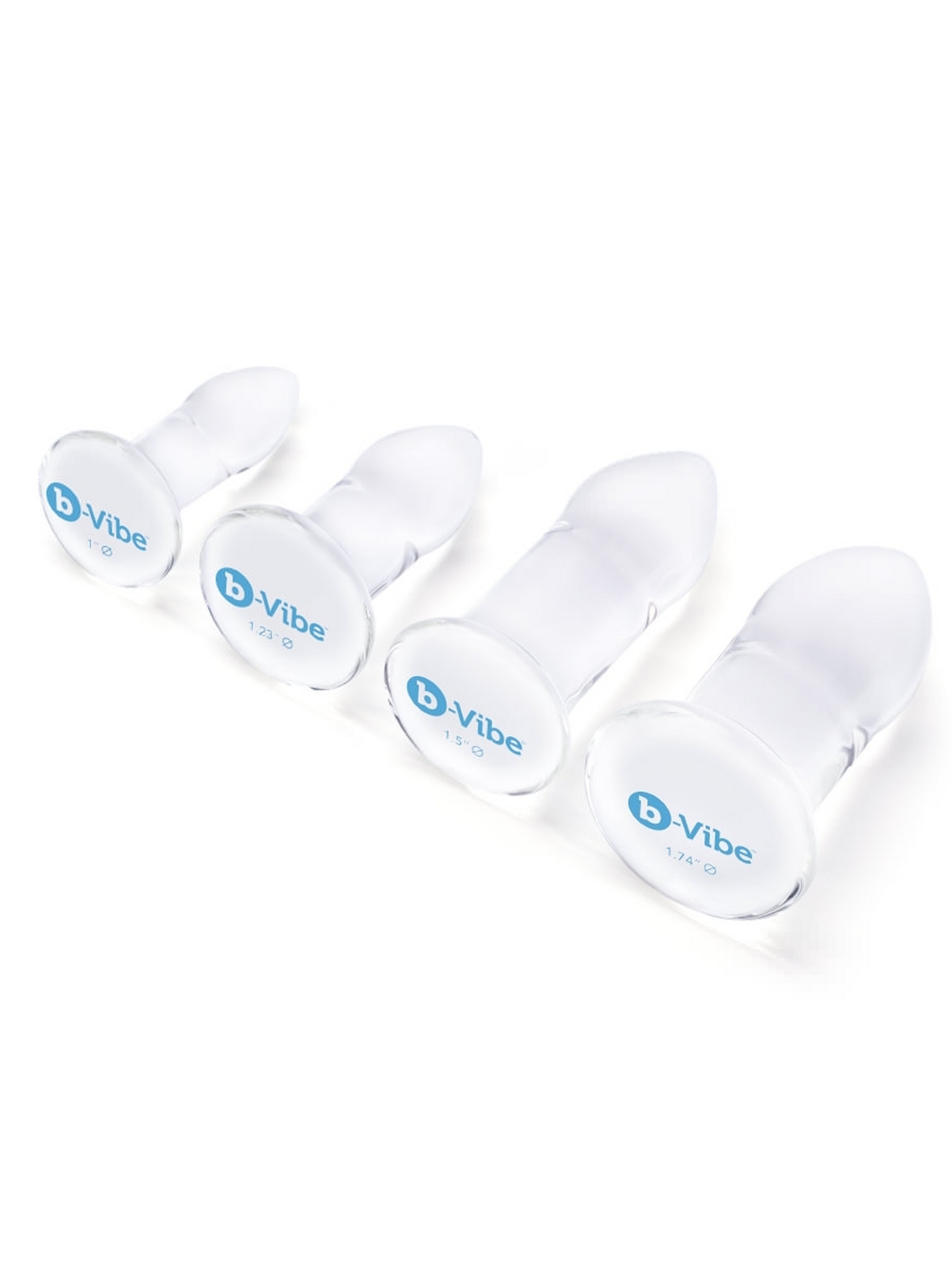 b-Vibe Glass Anal Dilators set of four