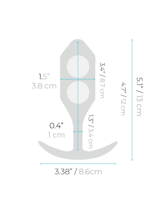 b-Vibe Snug Plug 3 Dimensions