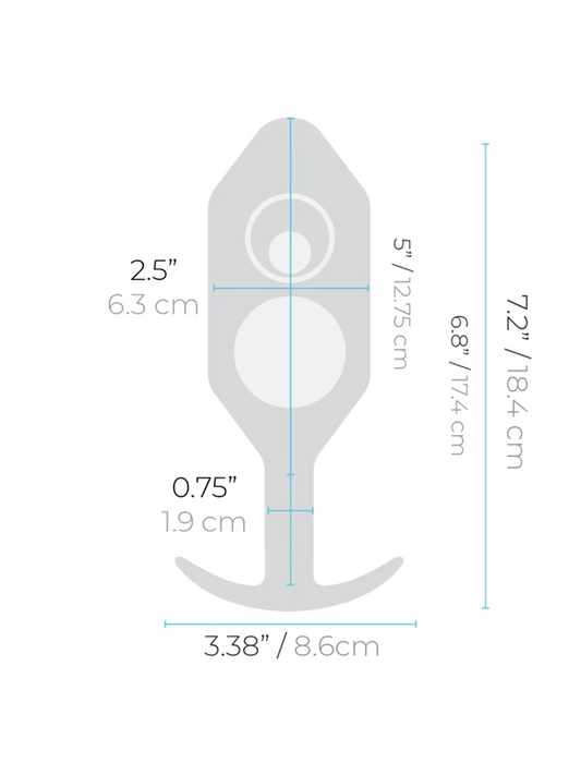 b-Vibe Snug Plug 7 Dimensions