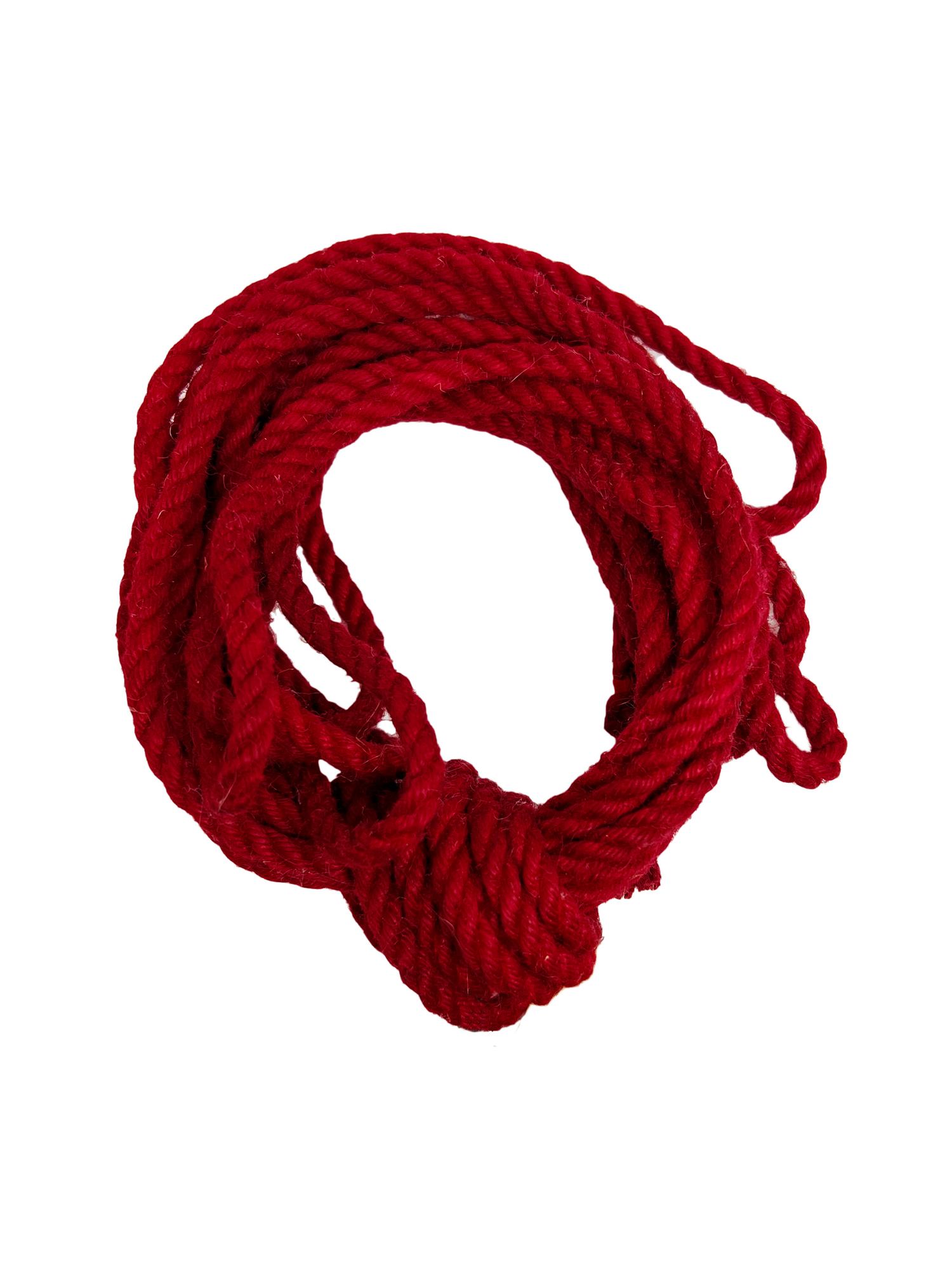 Battle Axe Jute Bondage Rope in GLORIOUS bright red