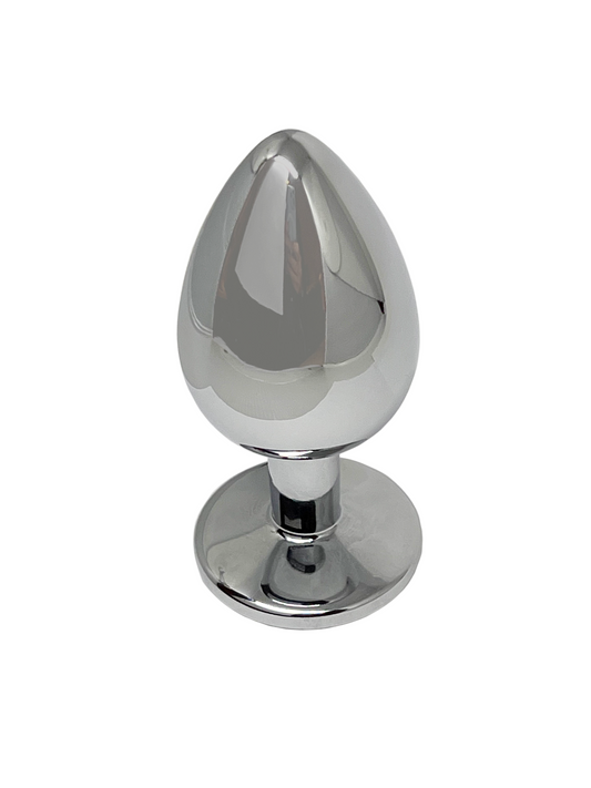 Crystal Steel Butt Plug Large