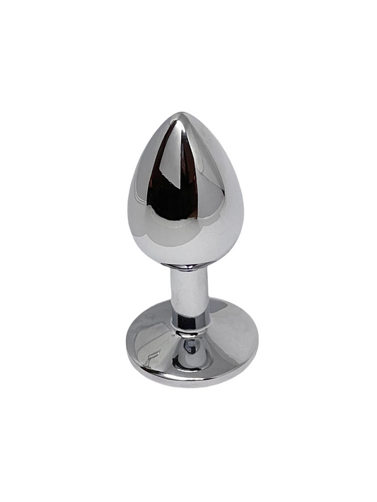 Crystal Steel Butt Plug Small standing