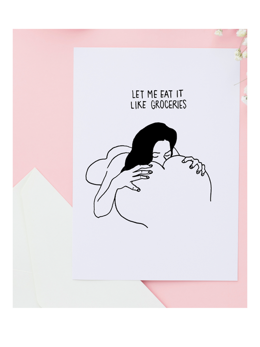 Let Me Eat It Greeting Card