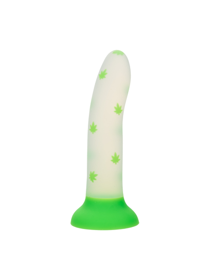 Glow Stick Leaf Dildo with green base