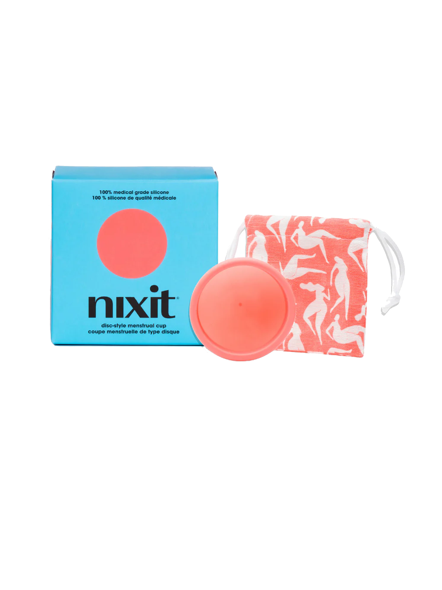 Nixit Silicone Menstrual Cup with Box and Satchell