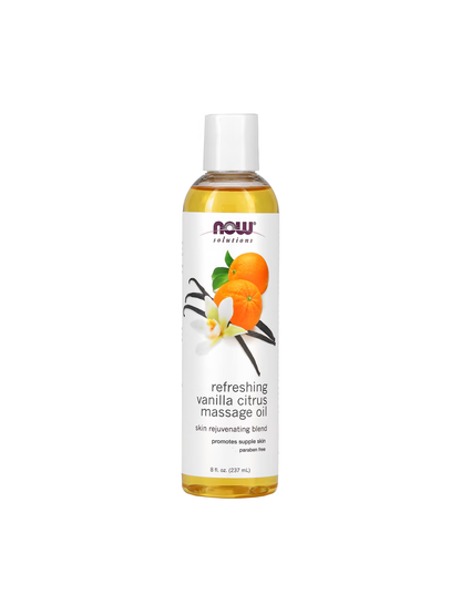 Now Refreshing Vanilla Citrus Massage Oil 8oz