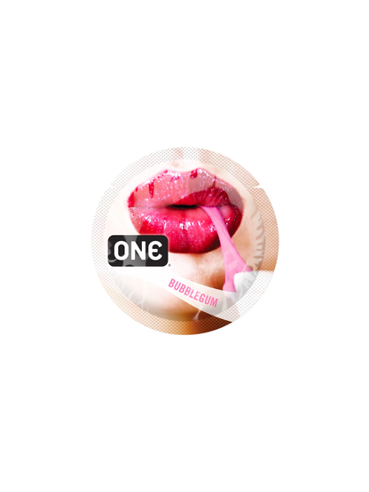 One FlavourWaves BubbleGum Condom wrapper