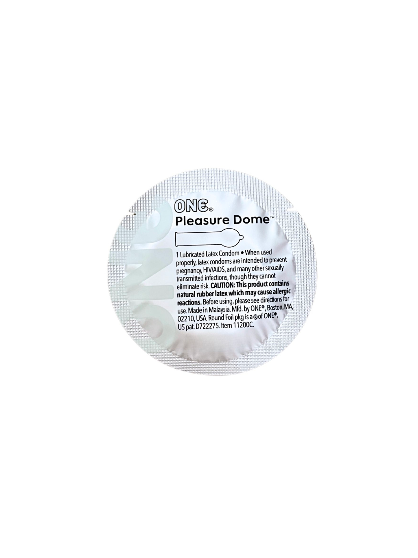 One Pleasure Dome Latex Condom single
