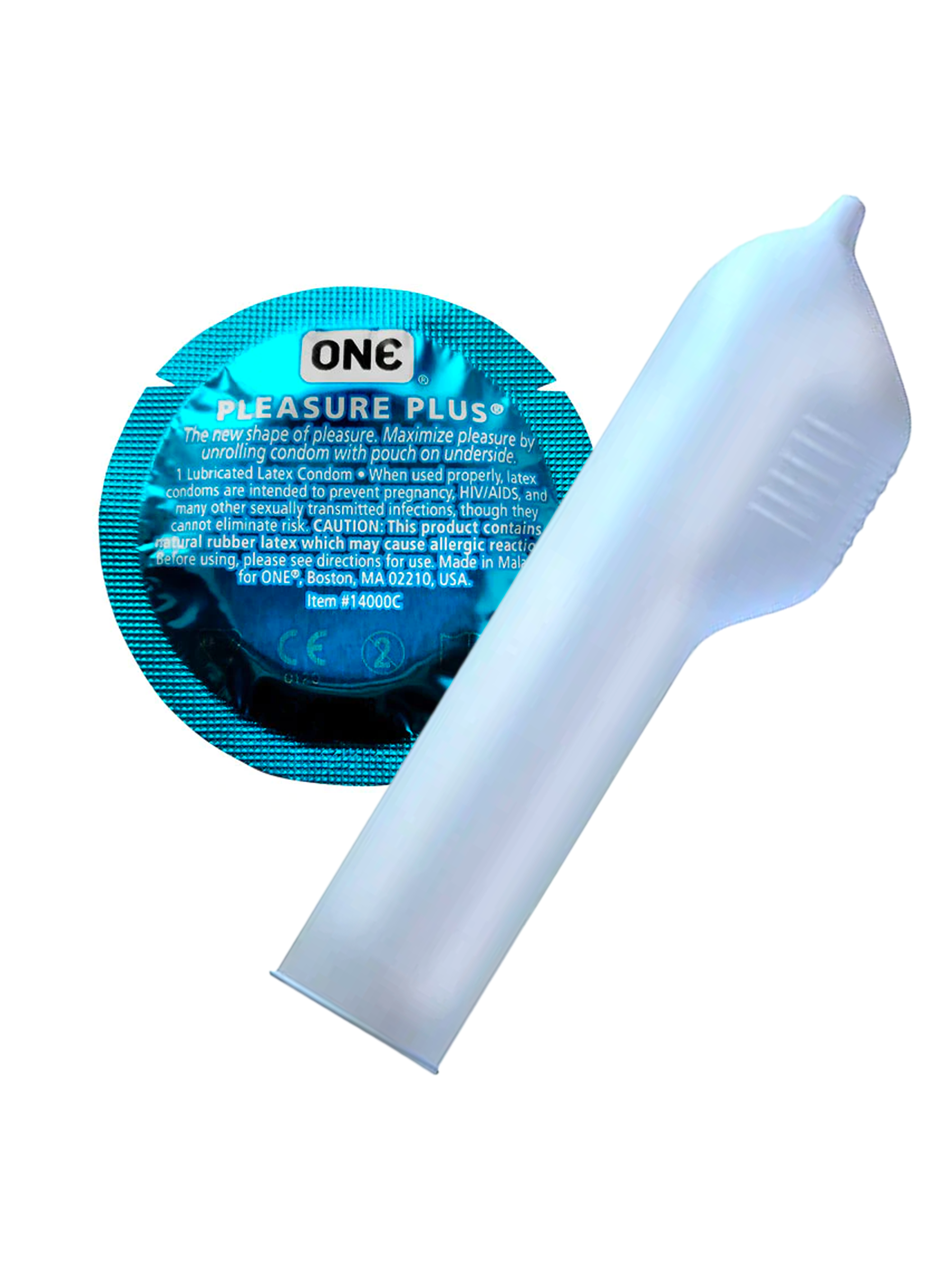 One Pleasure Plus Latex Condom detail