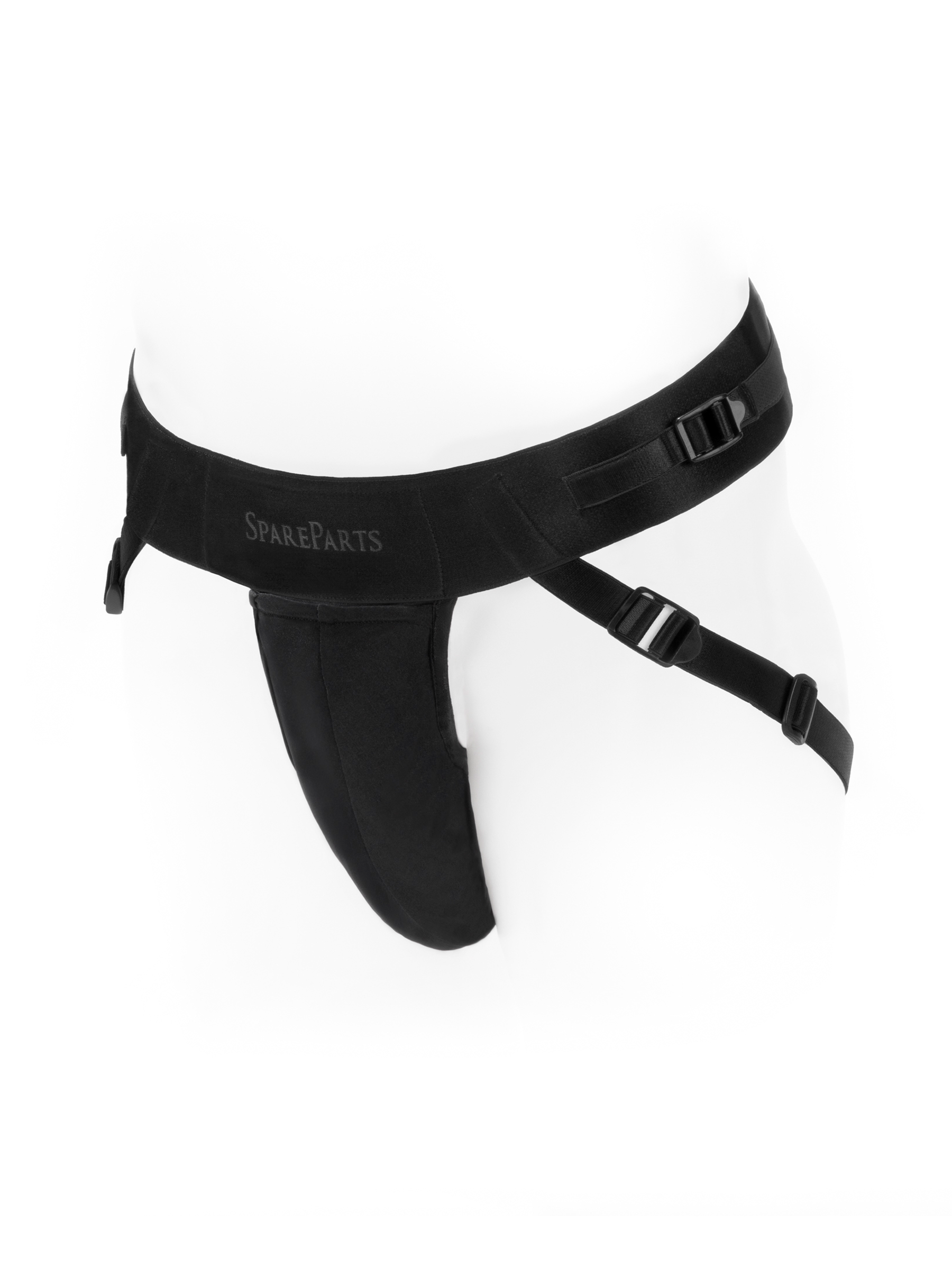 Deuce Jock Strap-on in Black with pouch