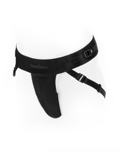 Deuce Jock Strap-on in Black with pouch