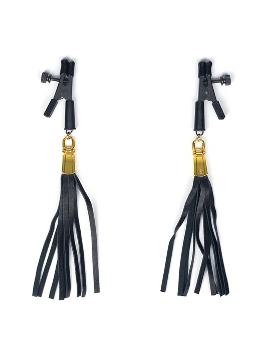 Spartacus Alligator Nipple Clamps with Tassels
