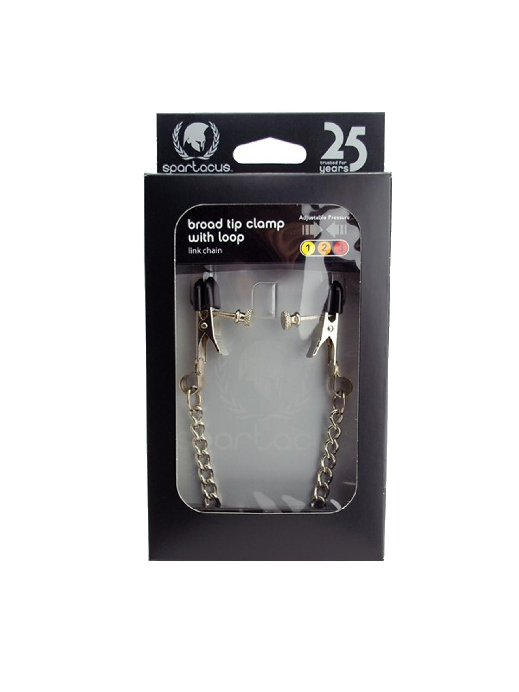 Spartacus Broad Tip Nipple Clamps in Box
