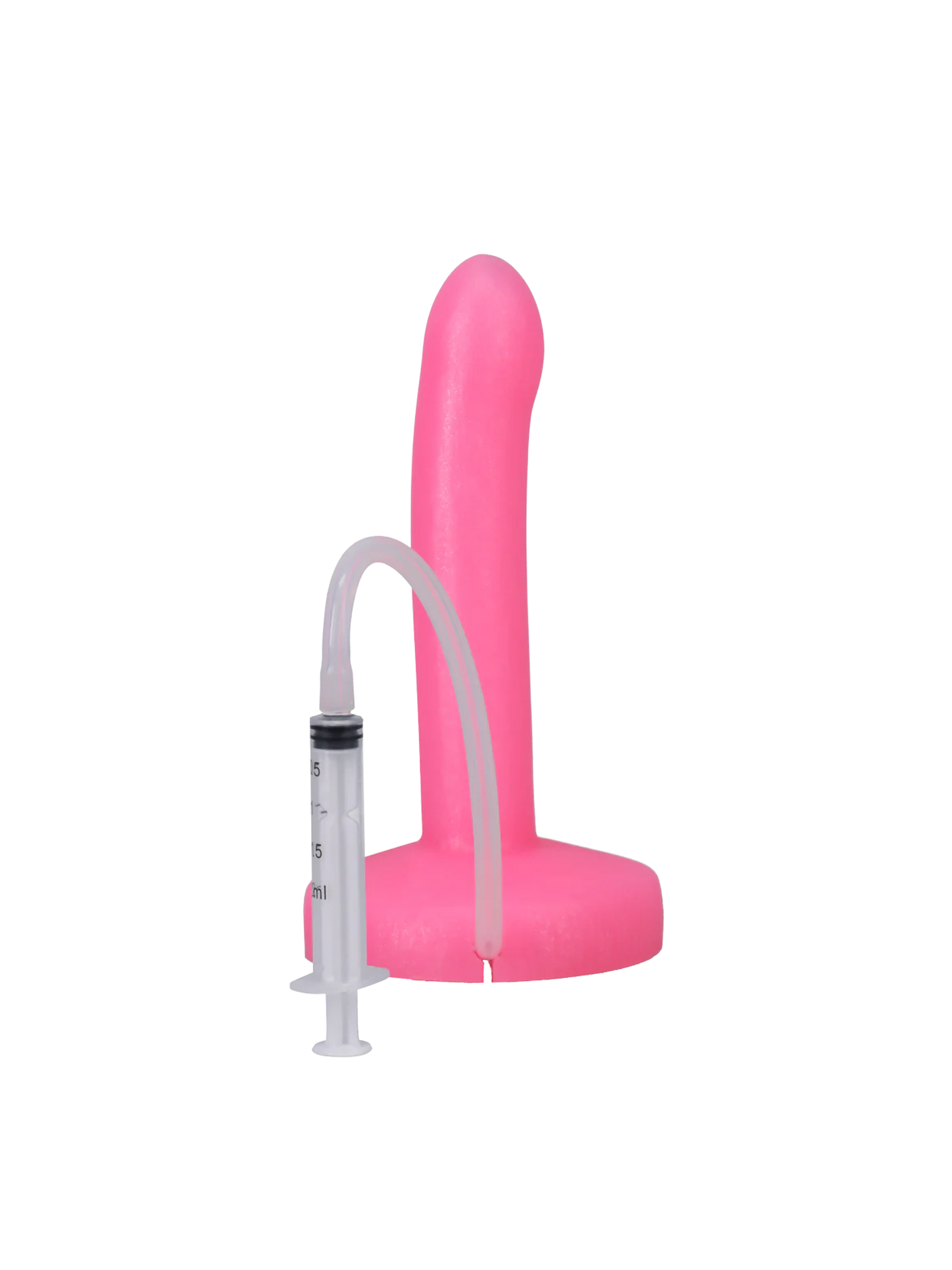 Tantus Pop Slim Squirting Dildo in Bubblegum Pink